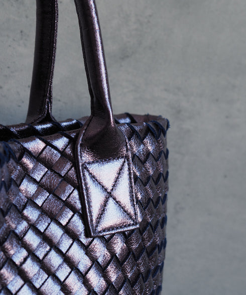 【雑誌掲載】メタリックメッシュトートバッグポーチセット 17-1015